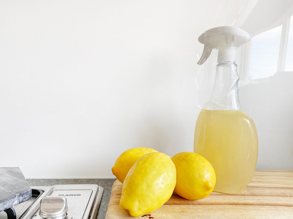 Picture of lemons and natural products that make up the best eco friendly cleaning products Australia