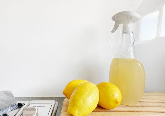 Picture of lemons and natural products that make up the best eco friendly cleaning products Australia