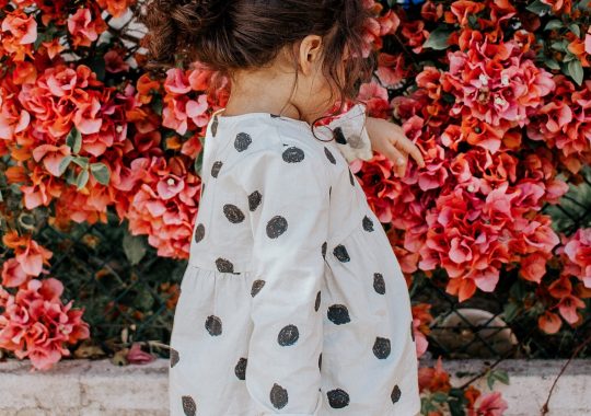 Picture of a girl wearing second hand kids clothes in Melbourne