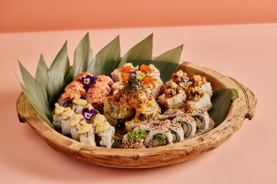 Picture of an authentic Japanese dish of sushi, available at Grand Lafayette Prahran and part of the refreshed Grand Lafayette menu