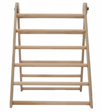 Wooden Play Gym Kmart - Picture of the Kmart climbing frame front on, with six steps at the front and 6 at the back