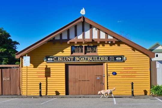 Picture of the C.Blunt Boatbuilder in Williamstown Beach in Victoria, an institution in the area