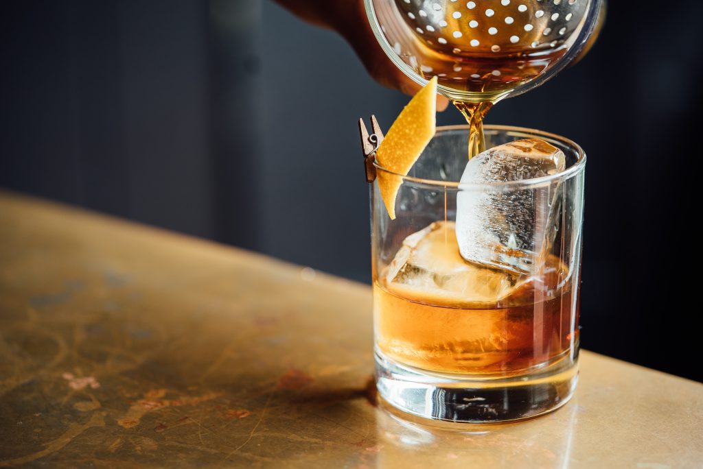 Picture of a flay-lay of a whiskey and Father's Day menu spread at Archer's Marriott Docklands