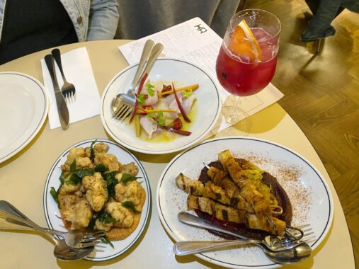 Picture of share plates and cocktails at Railway Hotel Brunswick