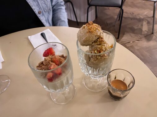 Picture of two desserts from Railway Hotel Brunswick