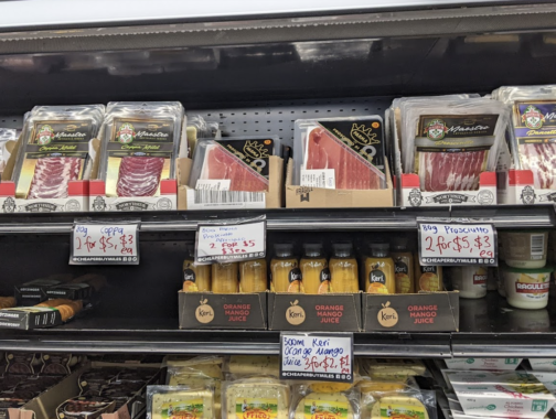 Picture of cured meats and cheese for sale at Cheaper Buy Miles