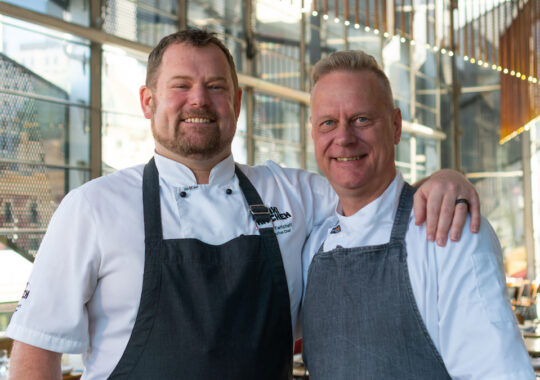 Picture of the Taxi Kitchen chefs that will be organising the wine dinner