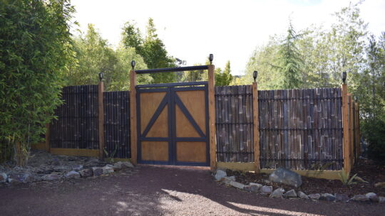 Oasis Berry Farm dinosaur garden doors