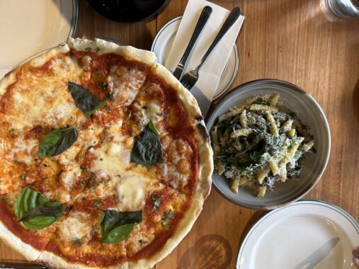 Pizza and pasta at Bam Bam Italian in Avonsleigh in Yarra Ranges