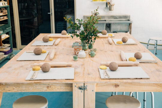 Picture of a ceramic and pottery workshop at So Frenchy So Chic festival at Melbourne