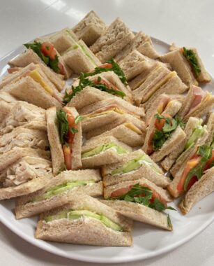 Sandwich platter at Eden Play Mill Park for a child's birthday party