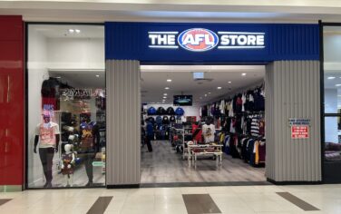 AFL store Northland front with AFL stock in the window