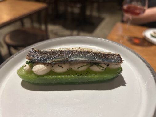 Picture of the sardine dish on the snacks menu at Figlia Brunswick East