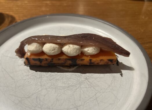 Picture of the burnt carrot dish on the Figlia menu in Brunswick